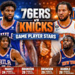 76ers vs Knicks Game Player Stars