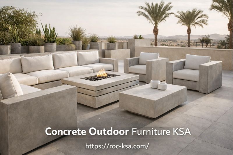 Concrete Outdoor Furniture KSA: Built for Style, Strength, and Saudi Living