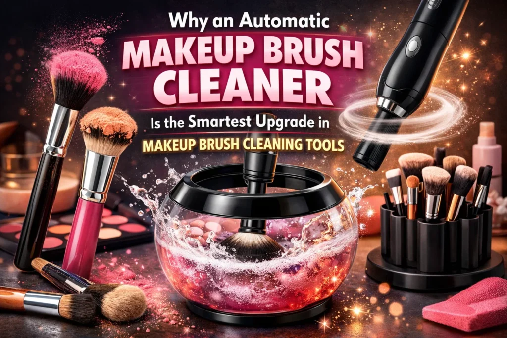 automatic makeup brush cleaner