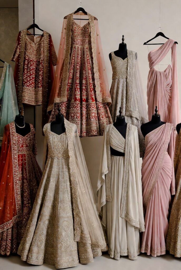 Trending Bridal Lehengas and Sarees for Modern Weddings