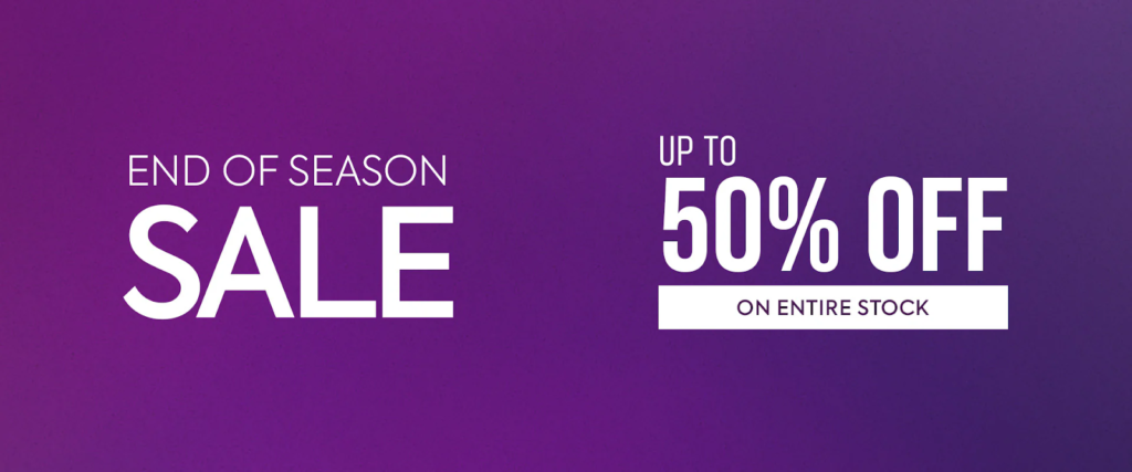 2026 End of Season Sale: Grab Up to 50% Off on All Styles