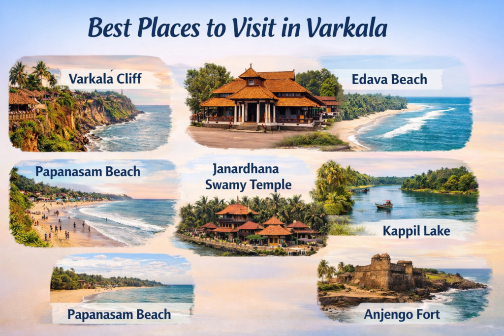 Best Places to Visit in Varkala