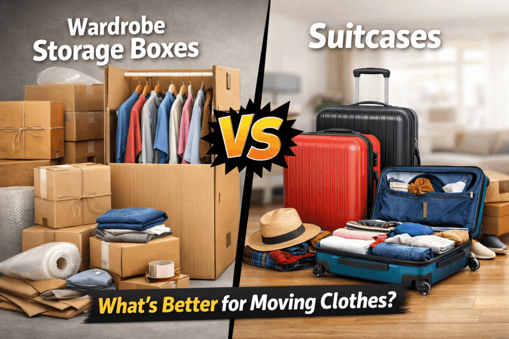 Wardrobe Storage Boxes vs Suitcases What’s Better for Moving Clothes
