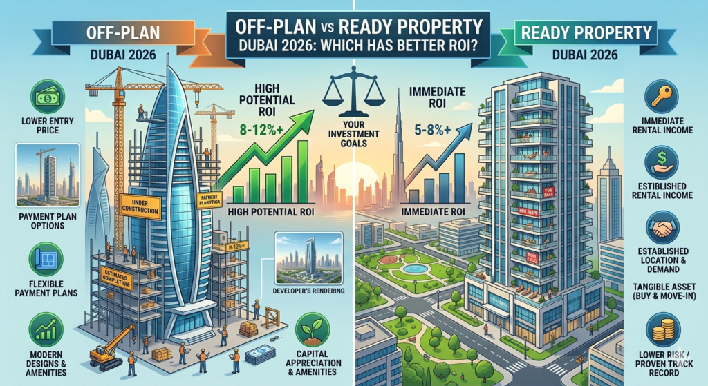 Off-Plan vs Ready Property Dubai 2026 Which Has Better ROI
