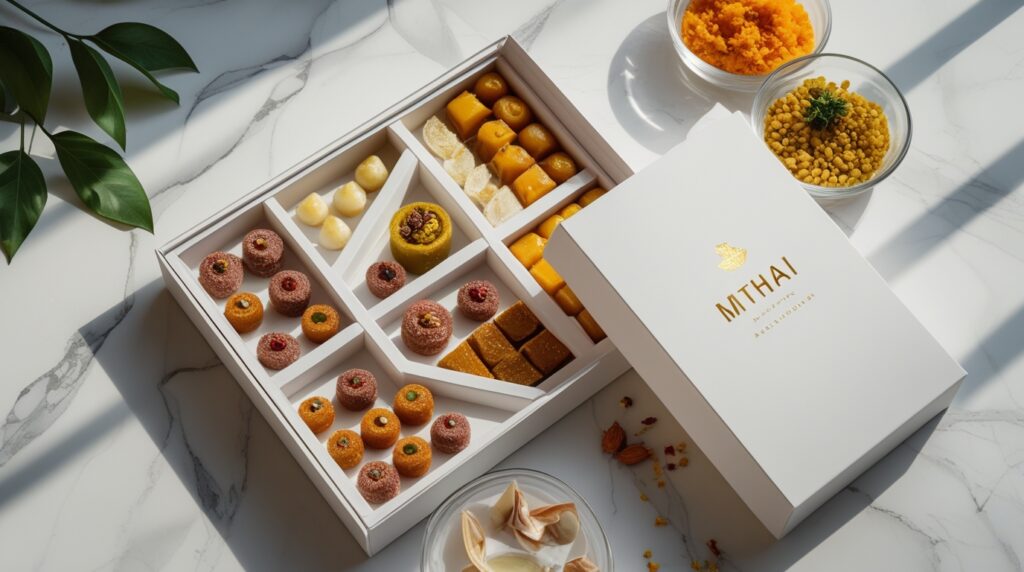 indian mithai boxes