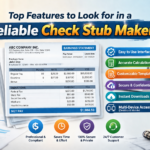 Top Features to Look for in a Reliable Check Stub Maker