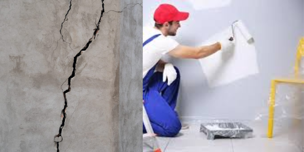 Wall Crack Repair vs. Wall Putty