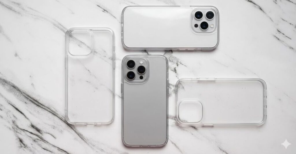 anti yellow clear case