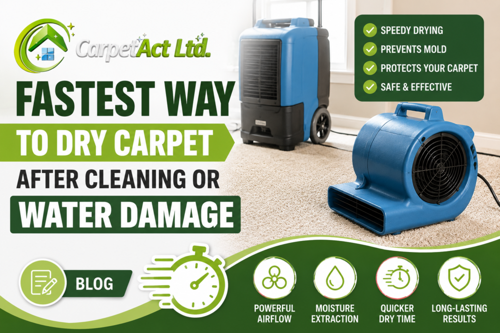 Fast carpet drying solutions for homes
