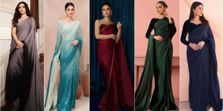 Right Pakistani Saree