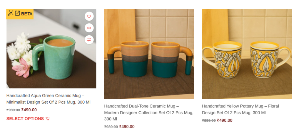 Shop premium ceramic mugs crafted with modern designs and handcrafted finishes. Ideal for homes, cafés, and gifting.